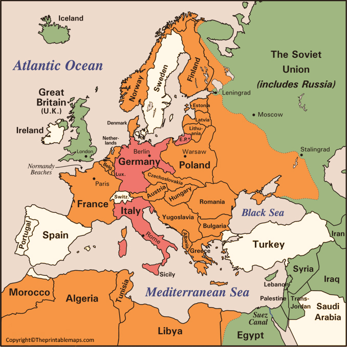 World War 2 Map