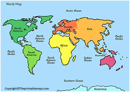 World Map with Names
