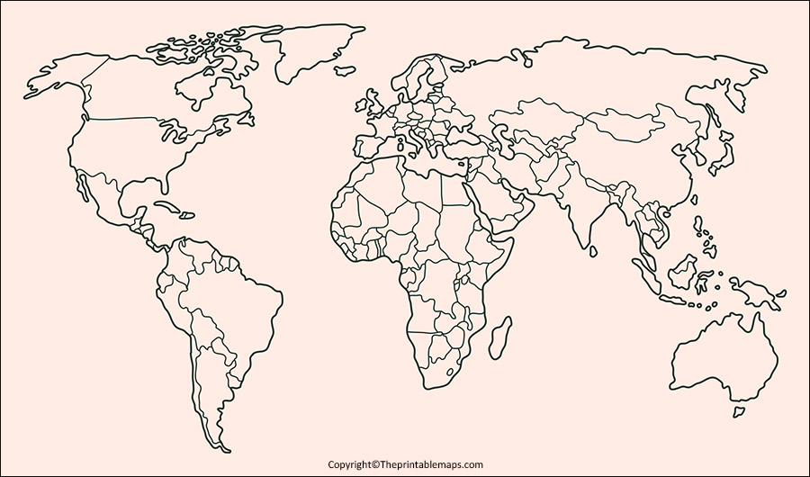 World Map without Names