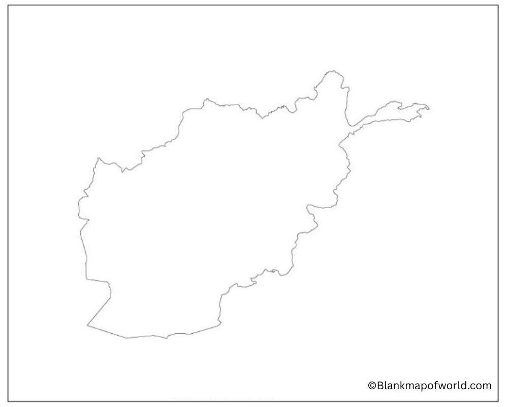 Blank Map of Afghanistan