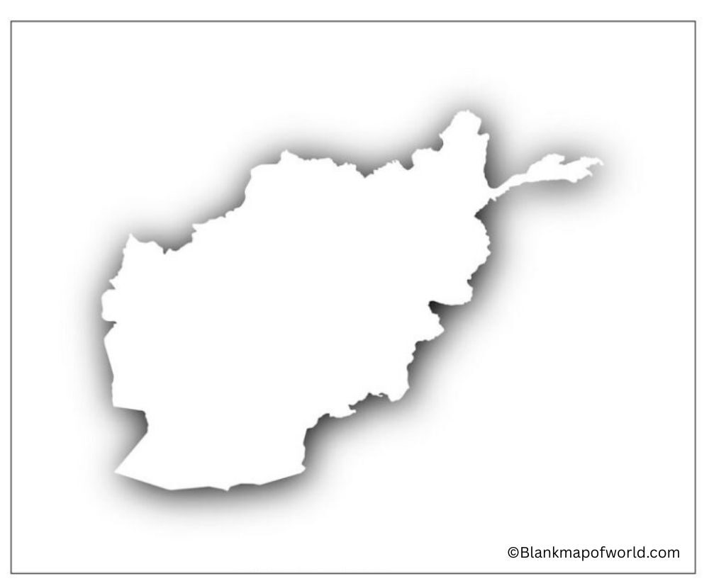 Blank Map of Afghanistan