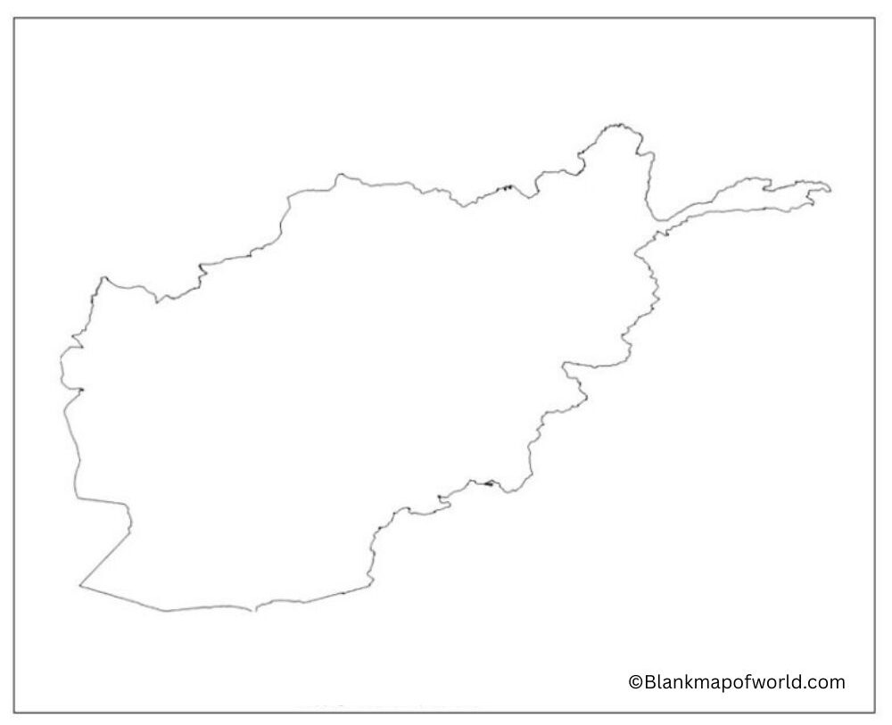 Blank Map of Afghanistan