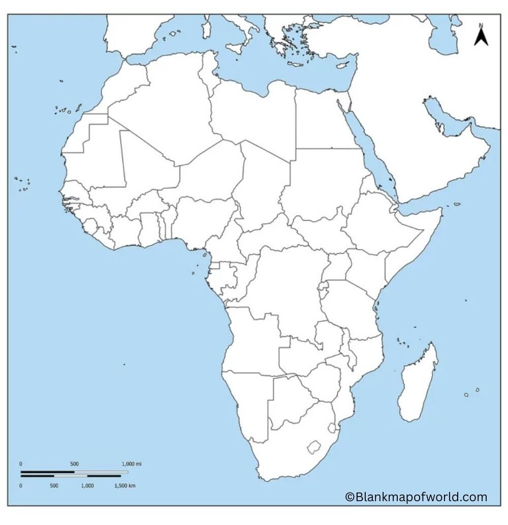 Blank Map of Africa