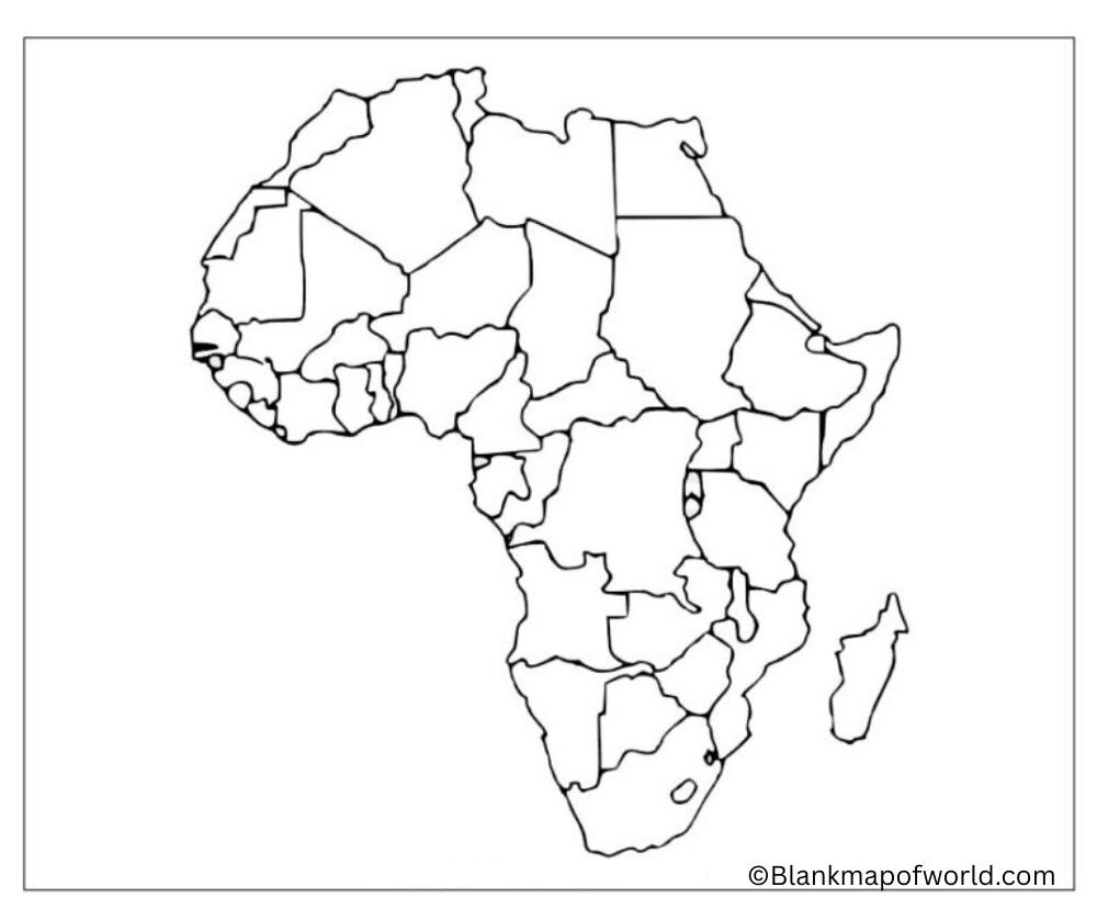 Blank Map of Africa