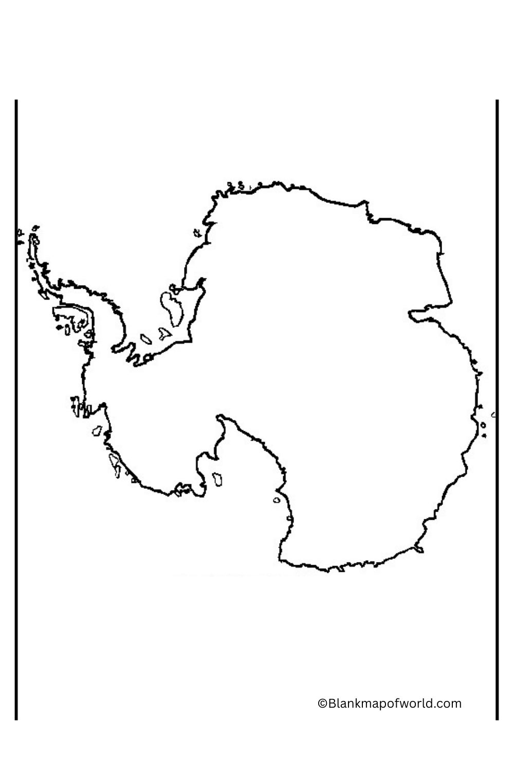 Blank Map of Antarctica