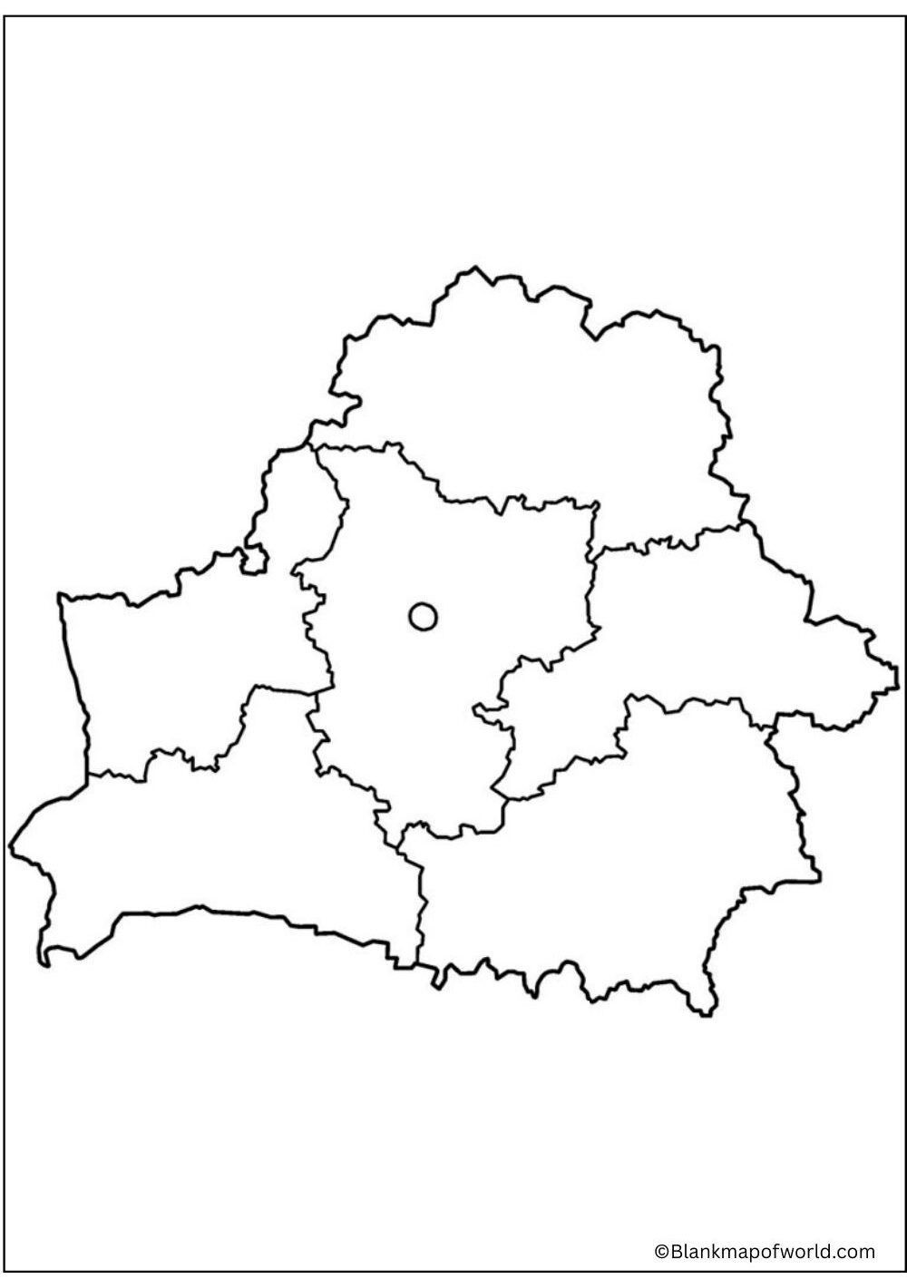 Blank Map of Belarus