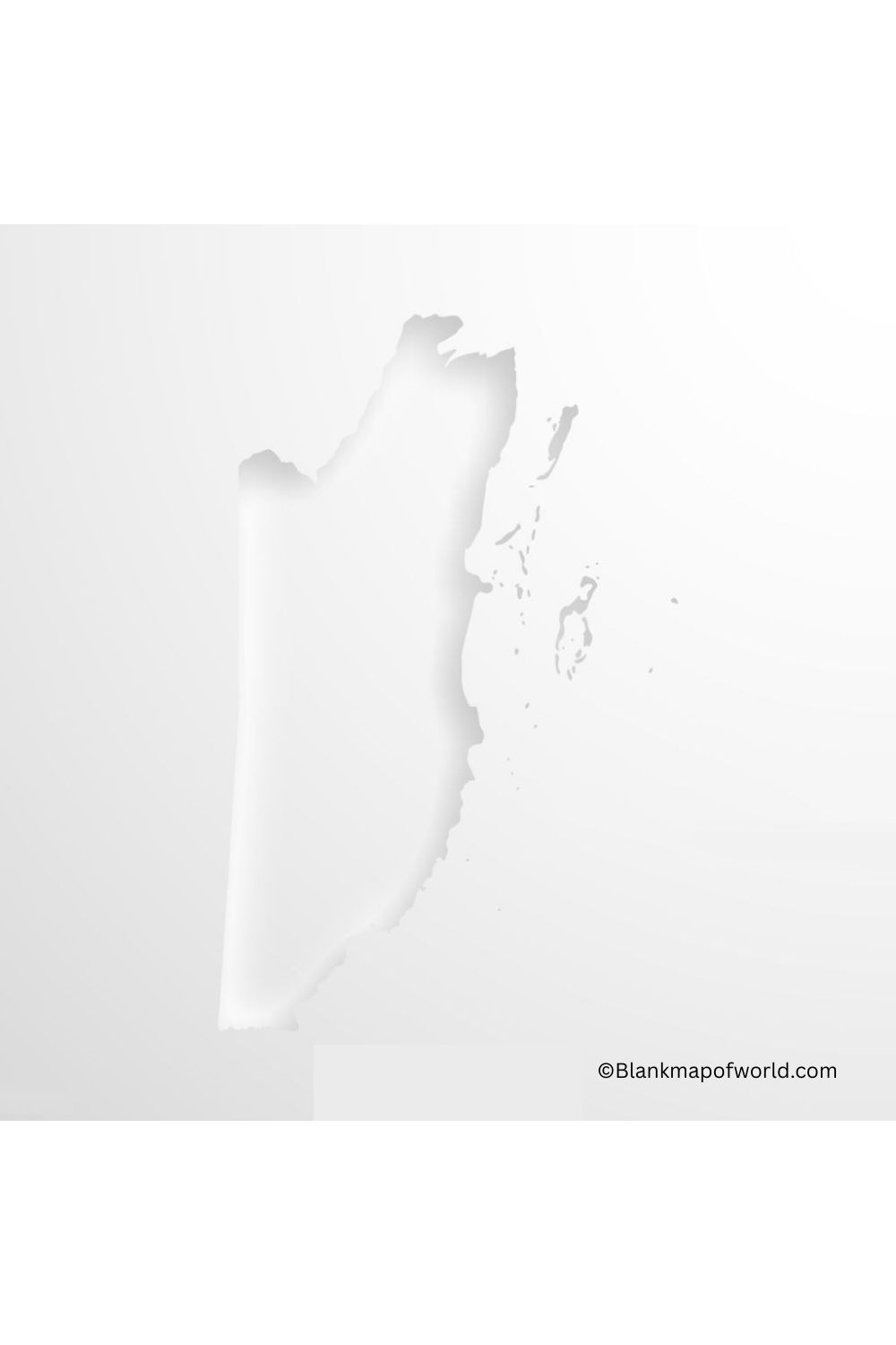 Blank Map of Belize