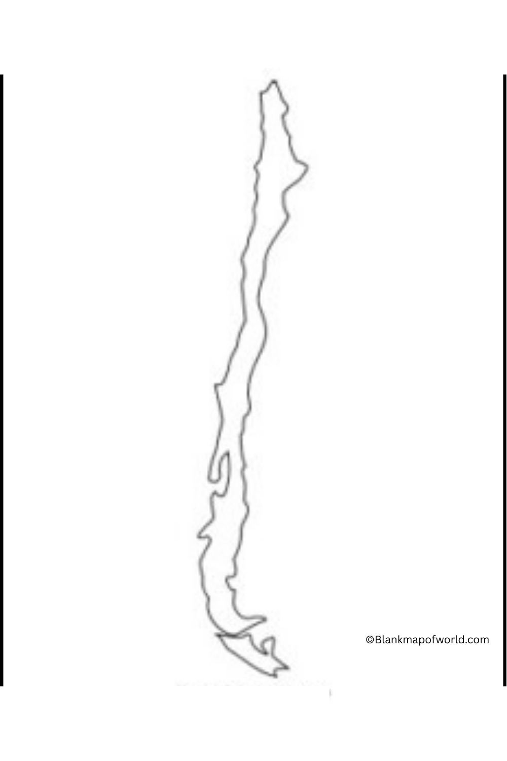 Blank Map of Chile