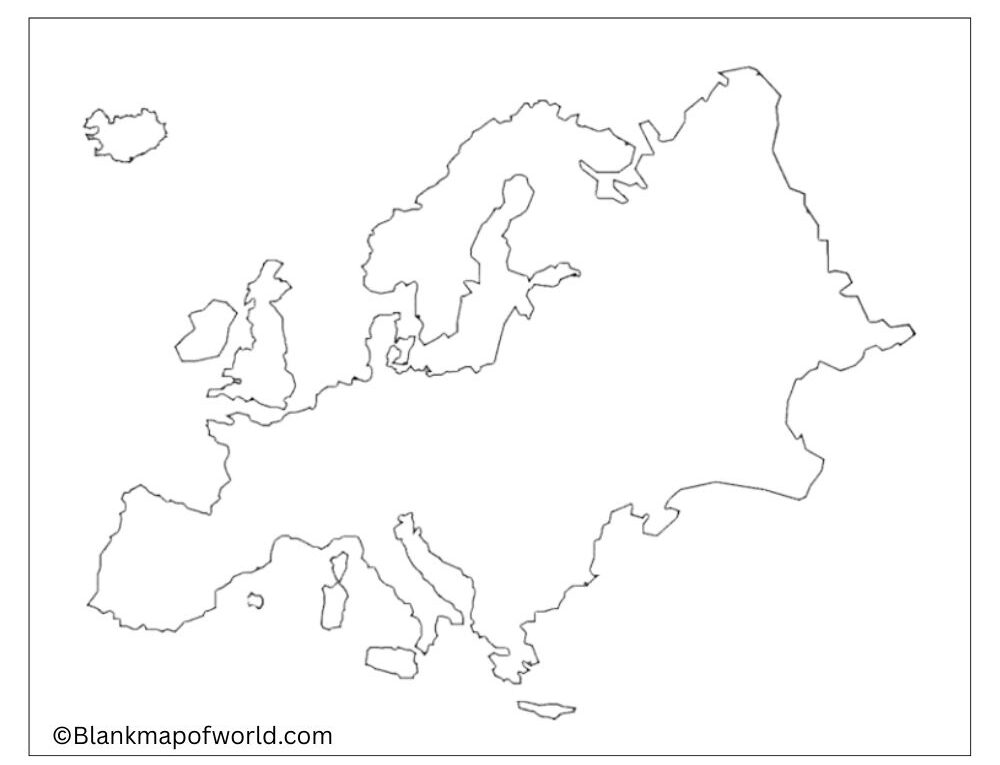 Blank Map of Europe