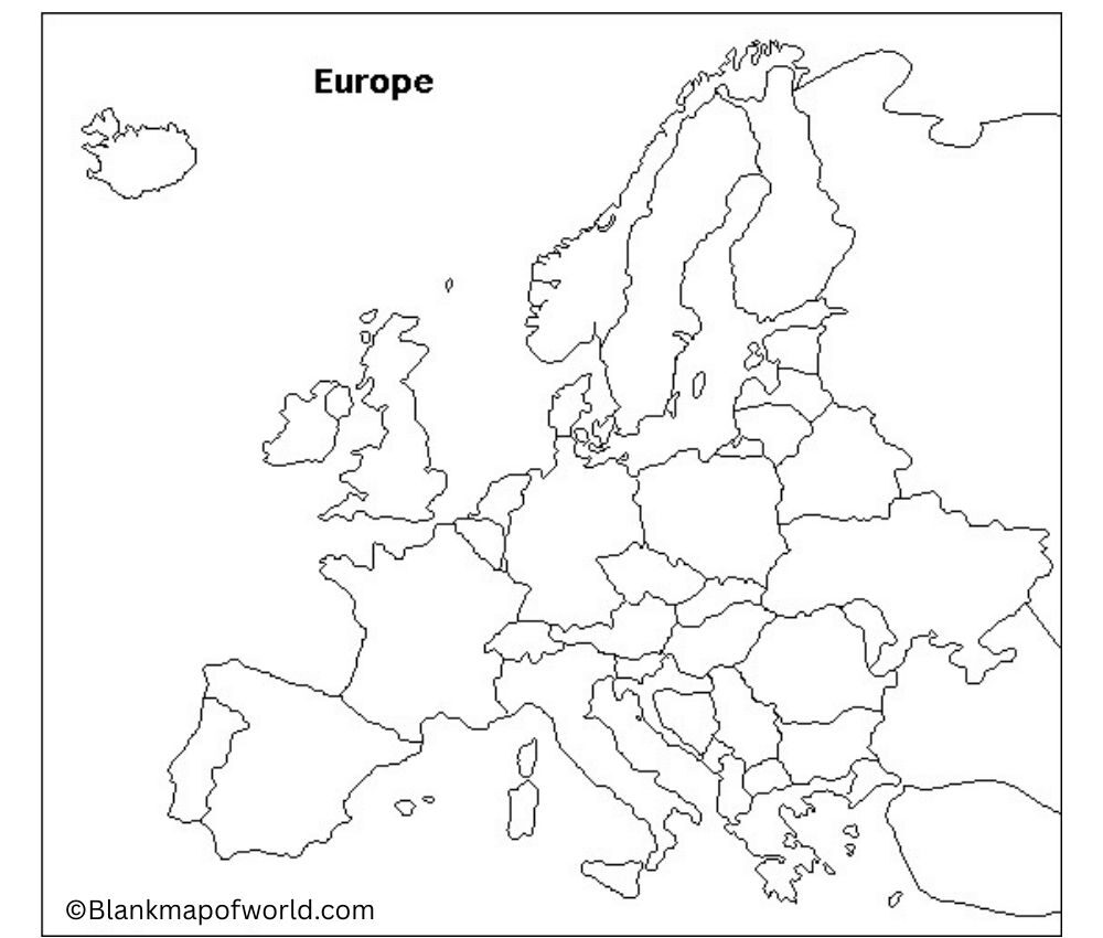 Blank Map of Europe
