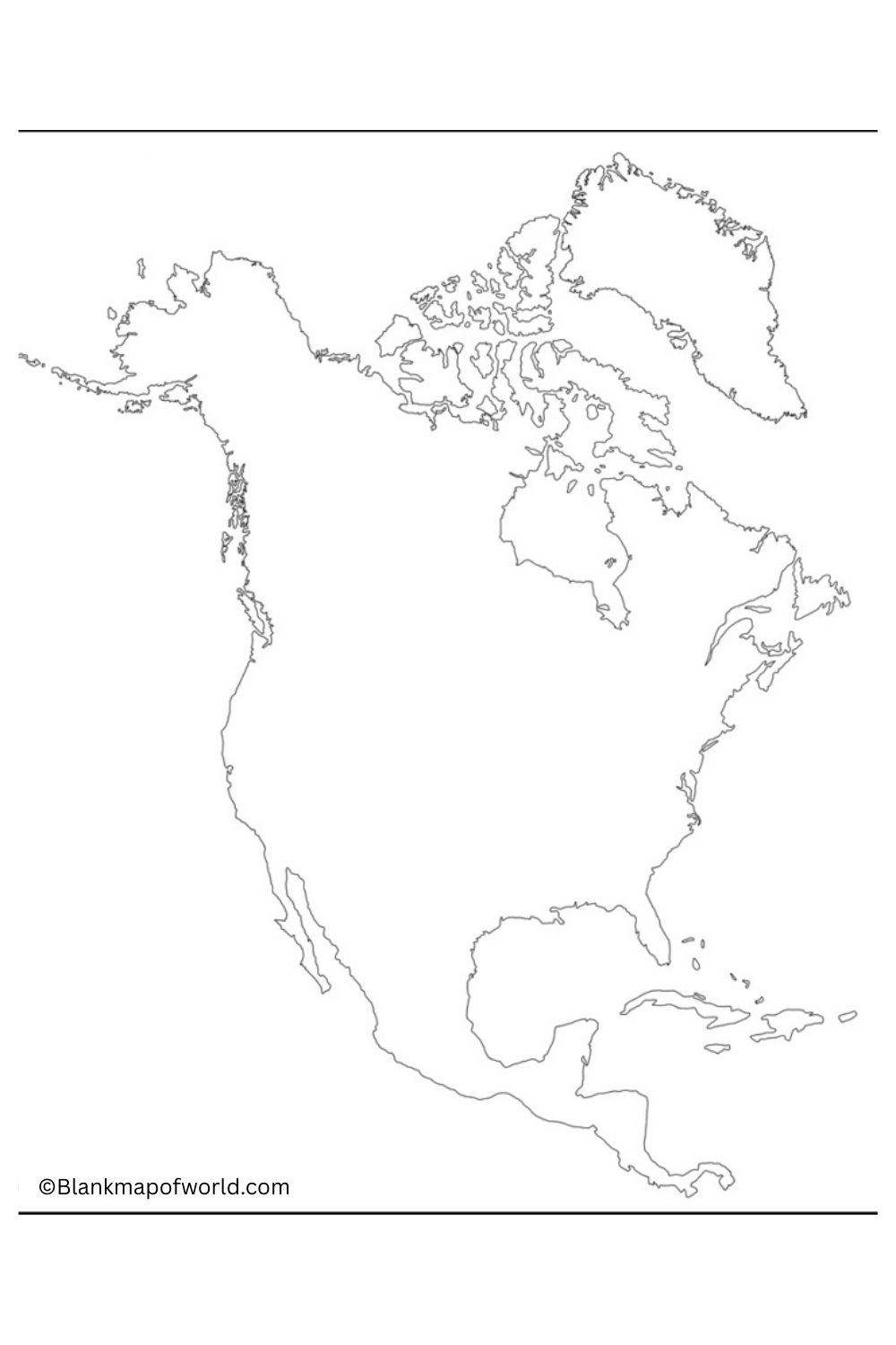 Blank Map of Antigua and Barbuda