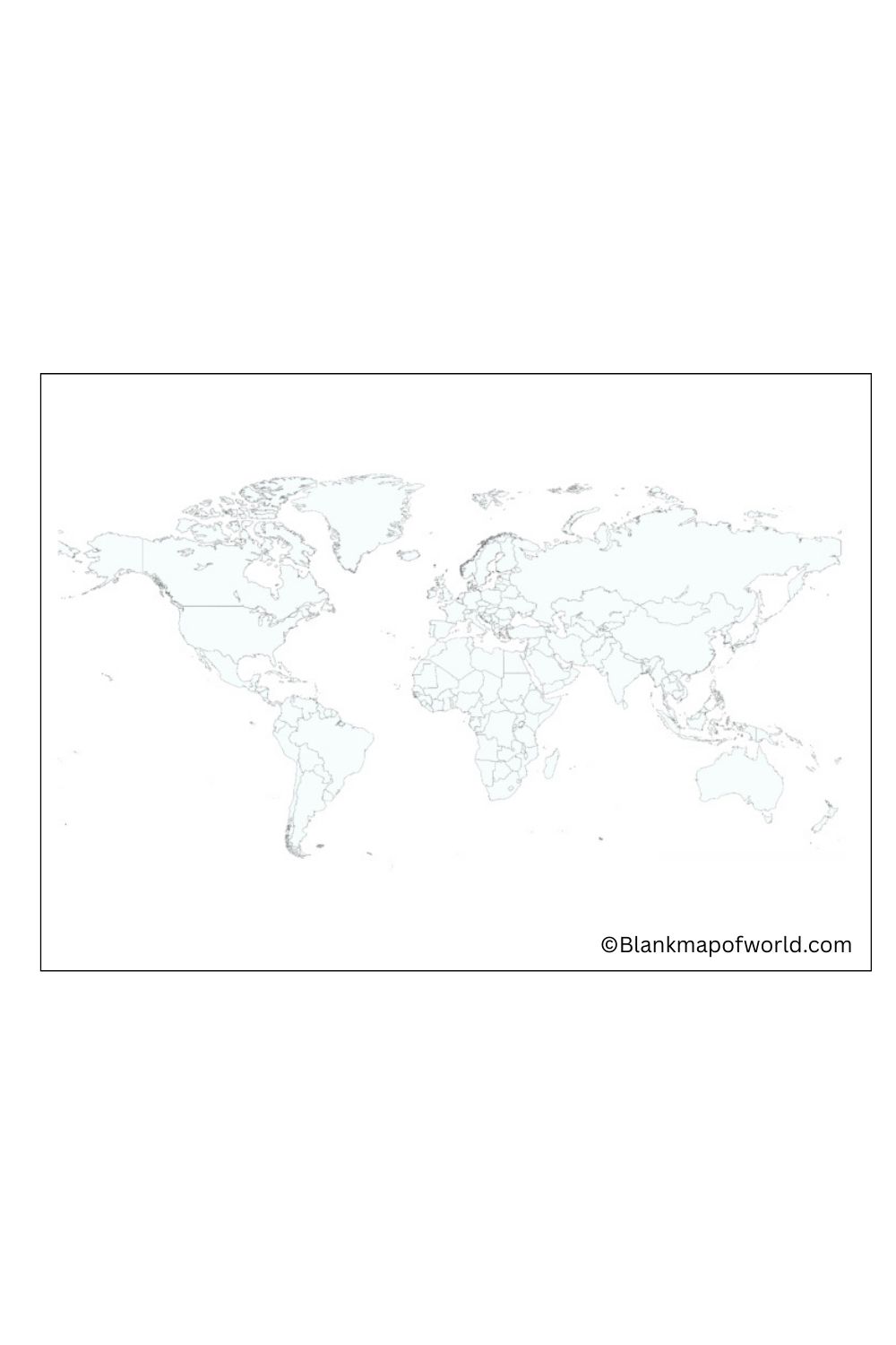 Blank World Map