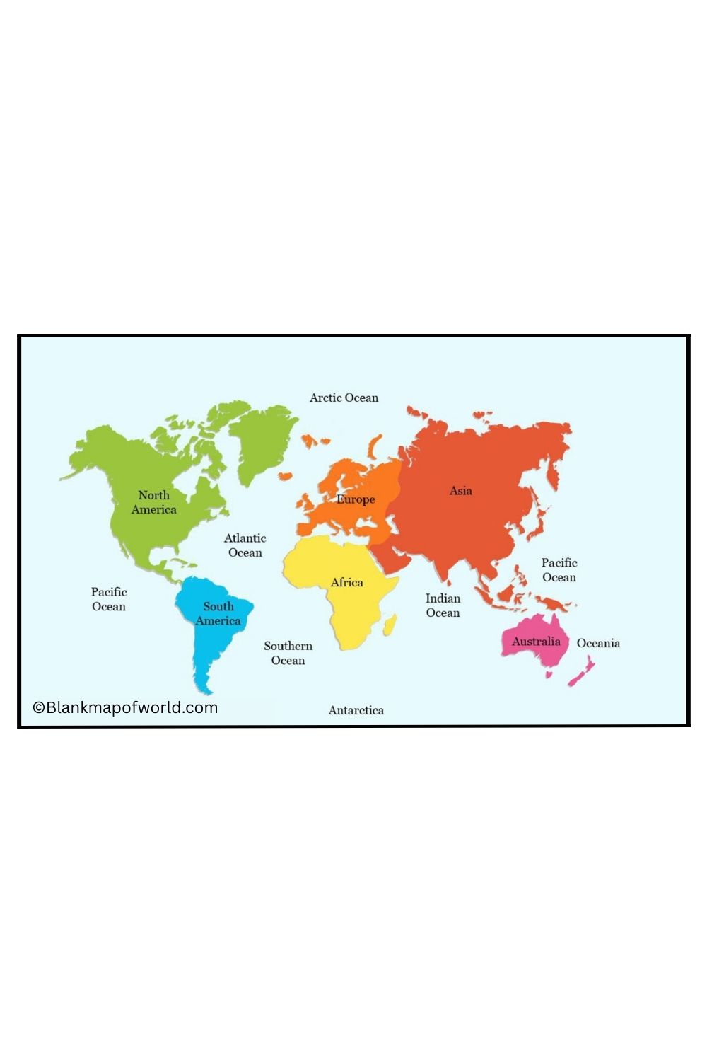 Labeled World Map