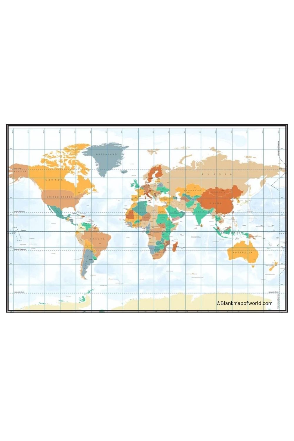 Latitude and Longitude Map  Â