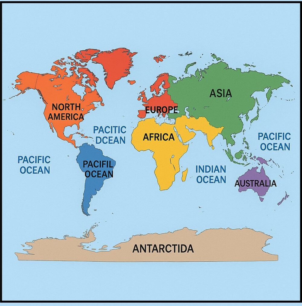  Labeled World Map