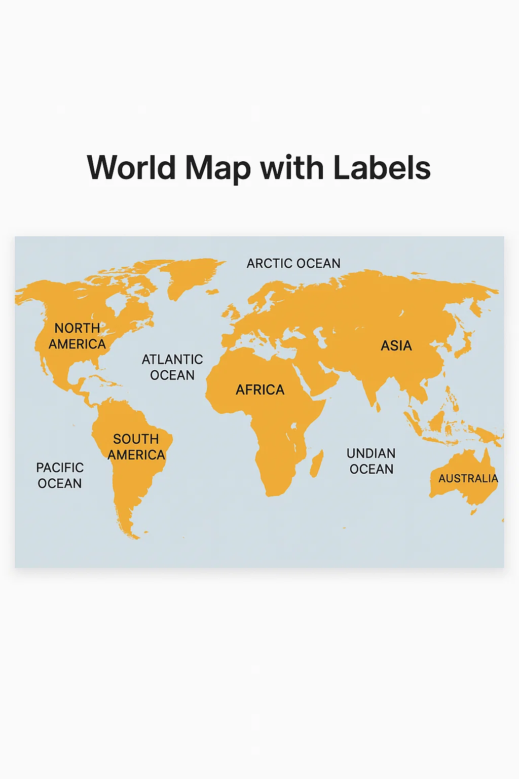 Labeled World Map