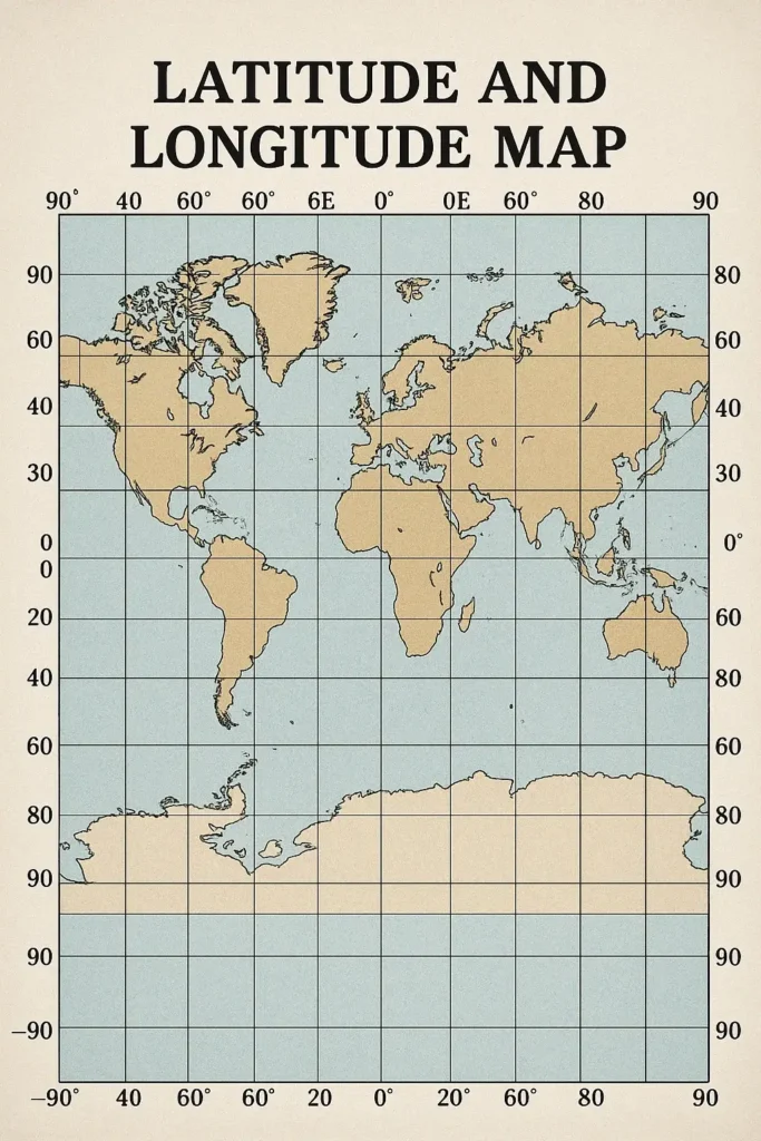 Latitude and Longitude Map