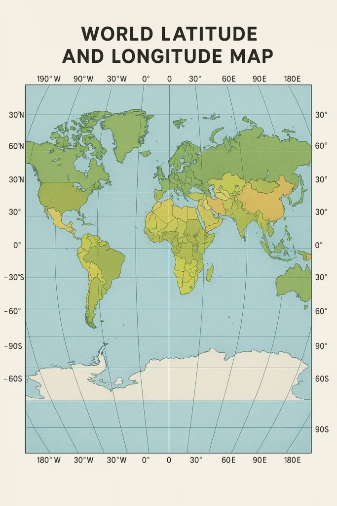 Latitude and Longitude Map