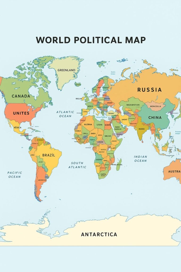 World Political Map Countries Borders View World Political Map Countries Borders View