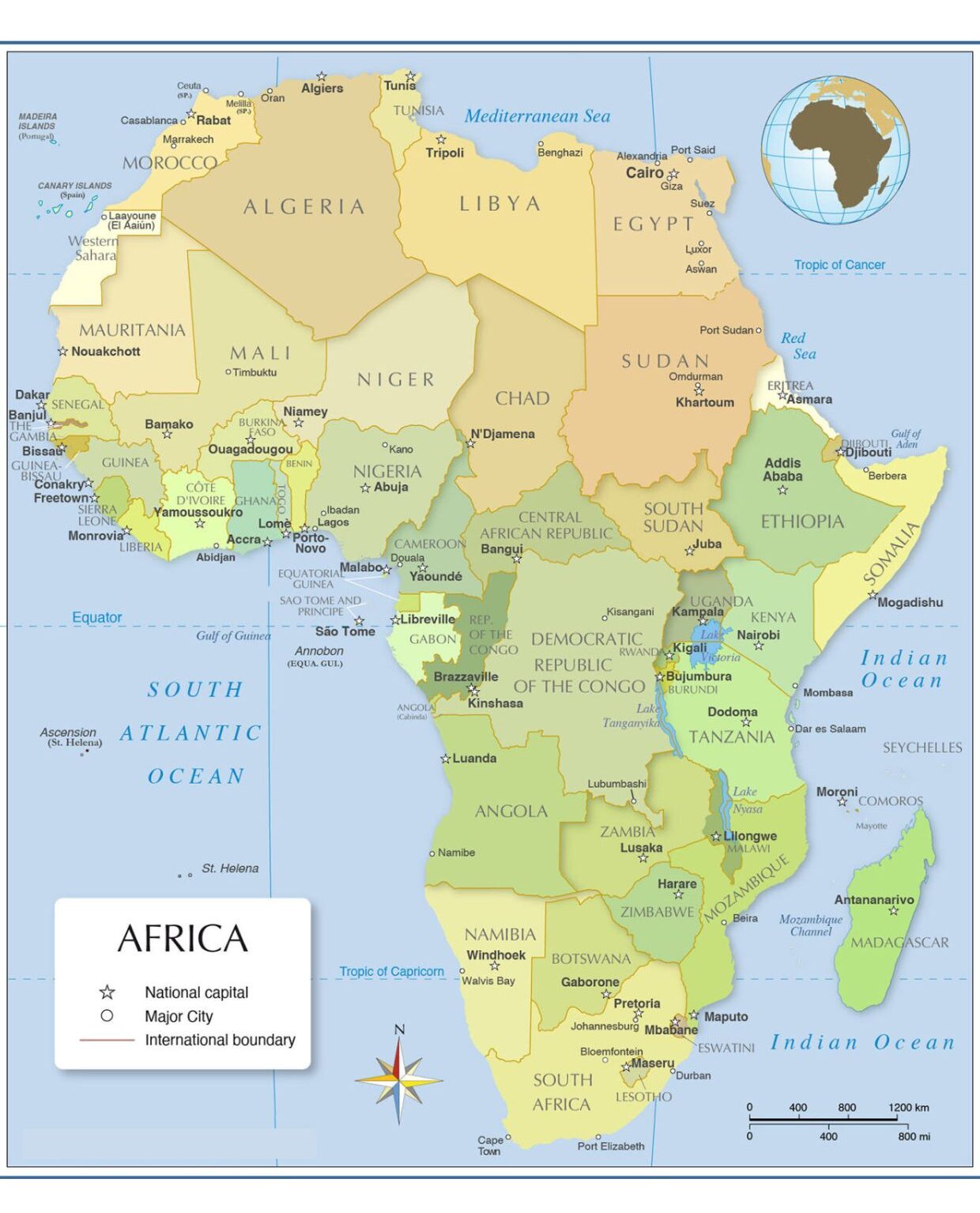 Africa Political Map