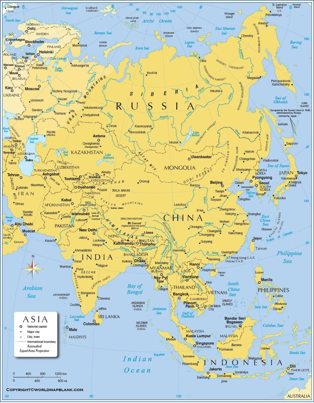Asia Political Map