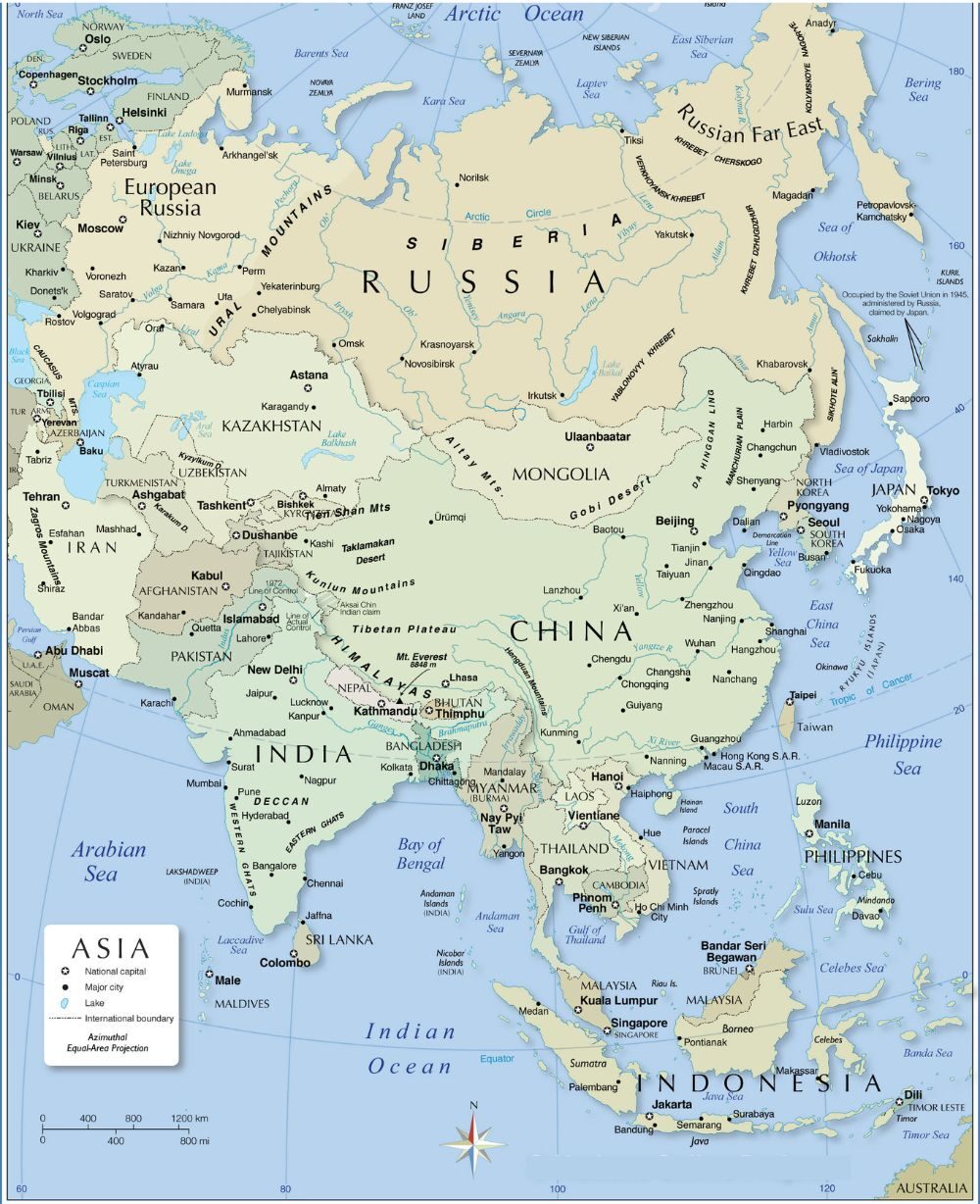 Asia Political Map