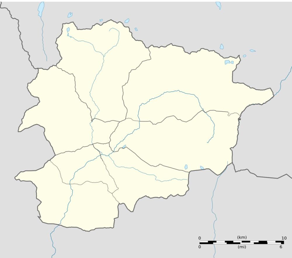 Blank Map of Andorra