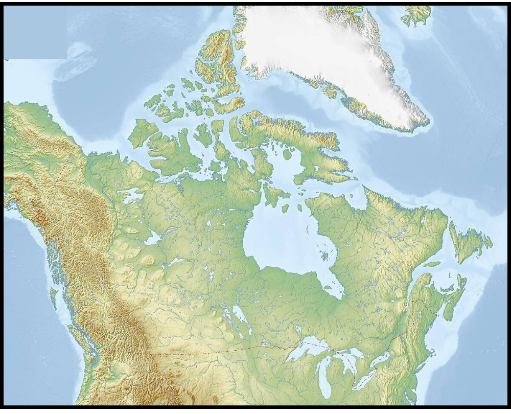 Blank Map of Canada