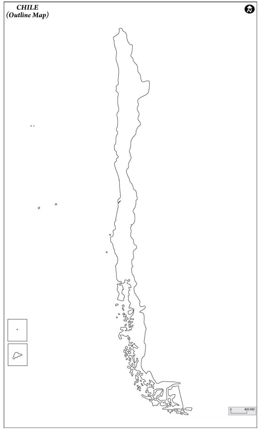 Blank Map of Chile