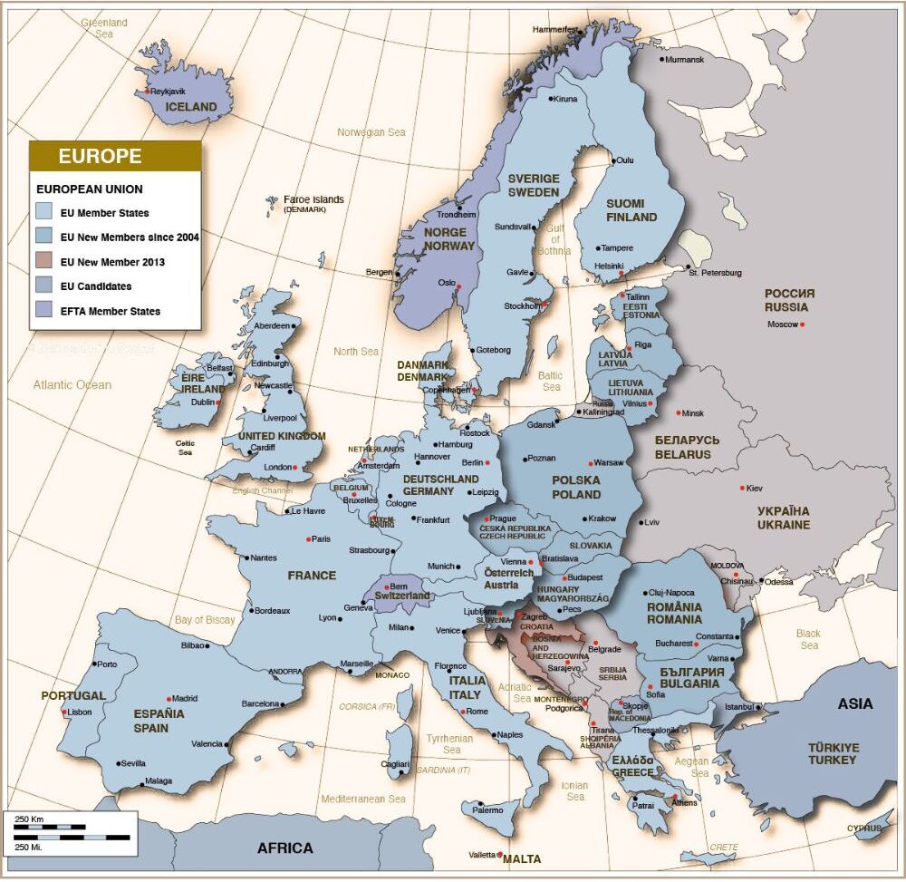 Political Map of Europe