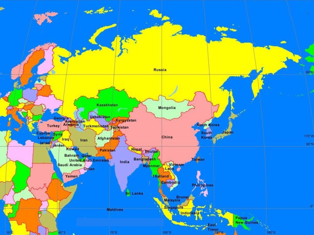 Asia Political Map