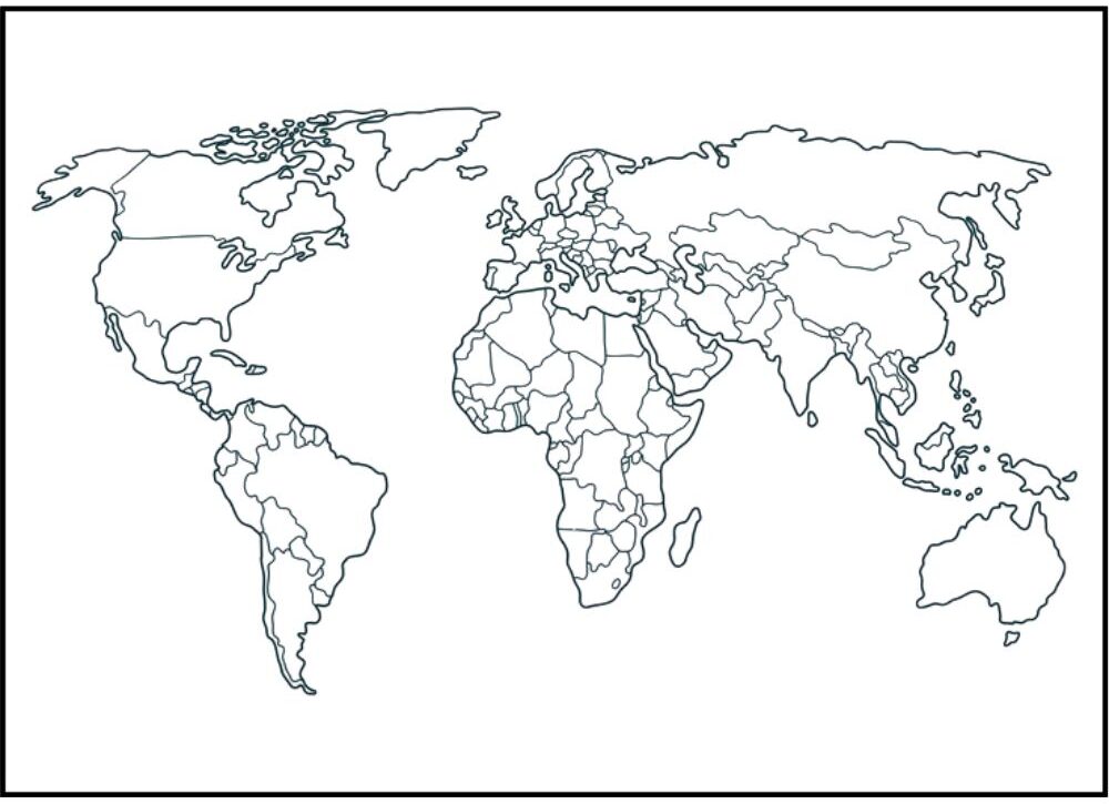 World Map without Names