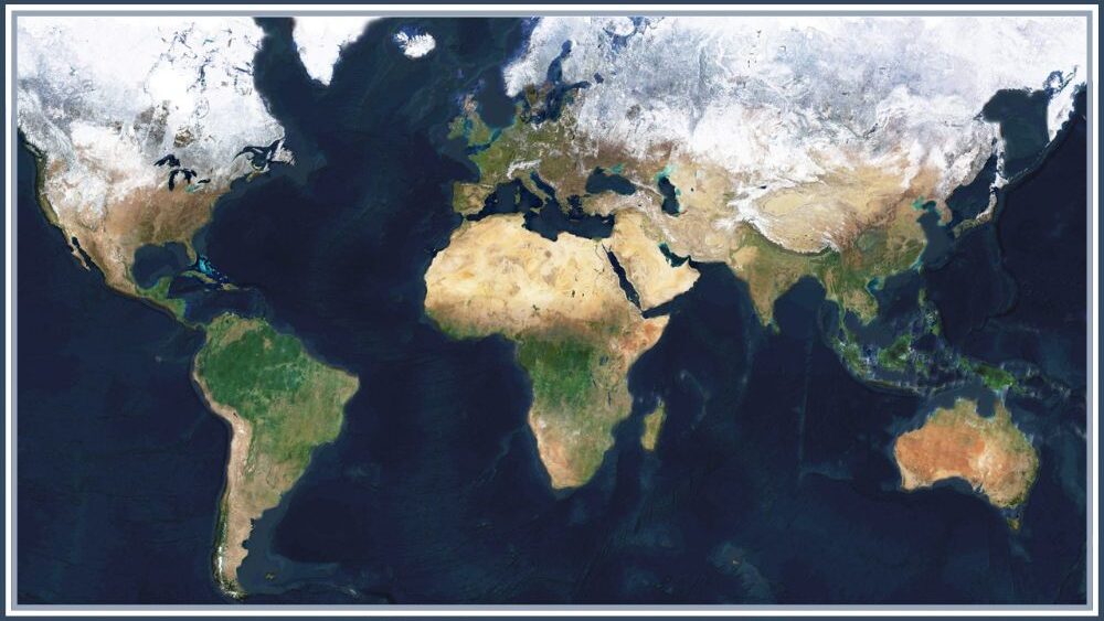 World Satellite Map