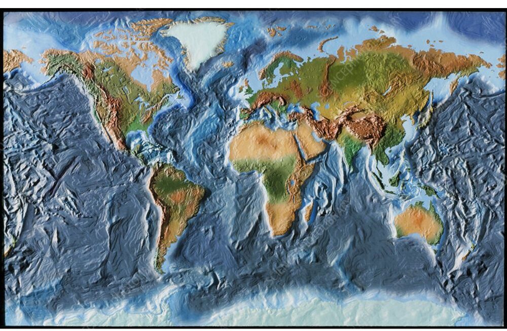 World Topographic Map
