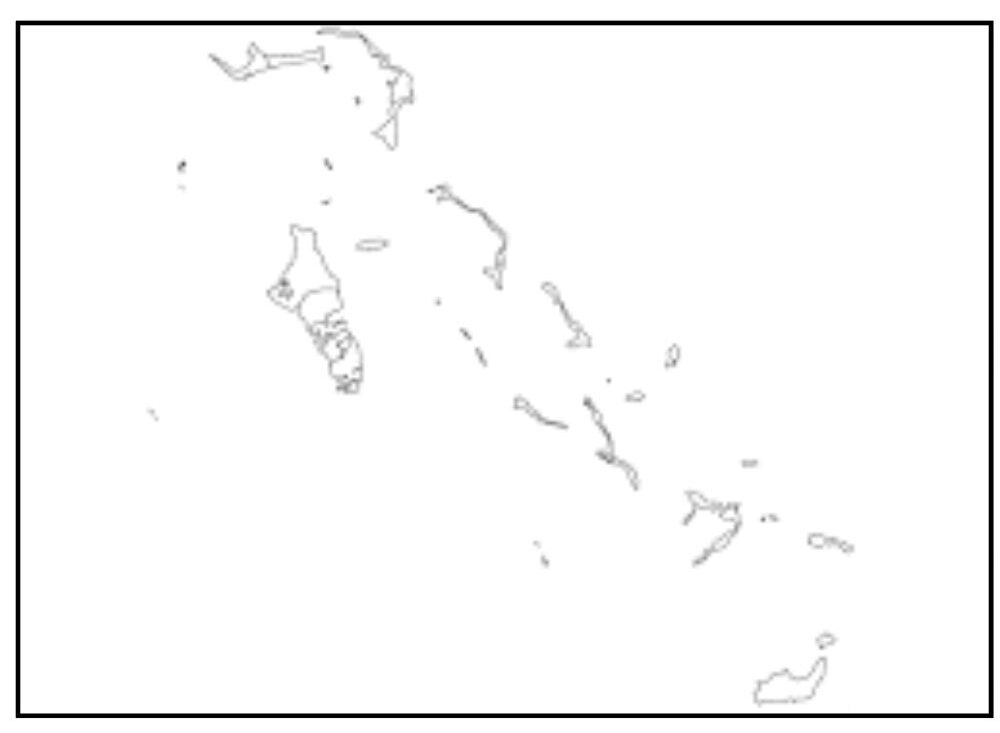 Blank Map of Bahamas