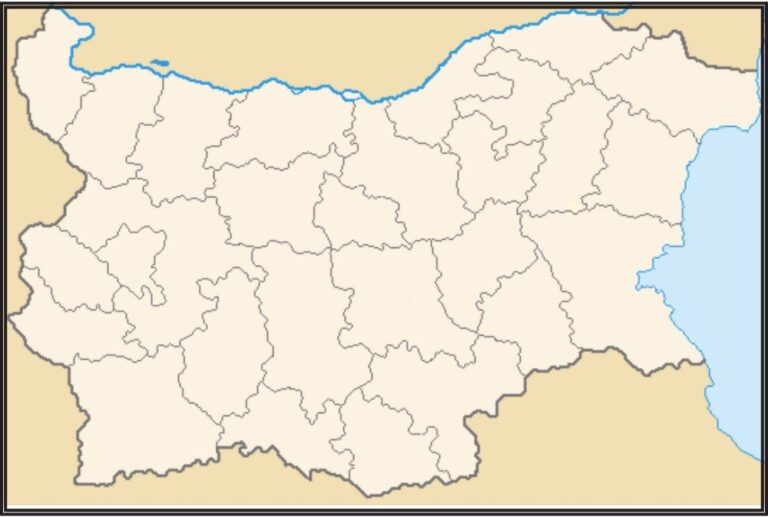 Blank Map Of Bulgaria Educational Outline Map Blank Map Of Bulgaria 768x517 