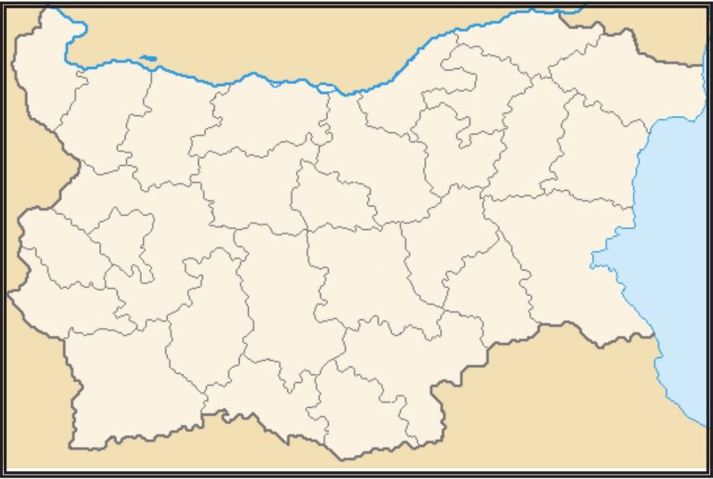 Blank Map of Bulgaria
