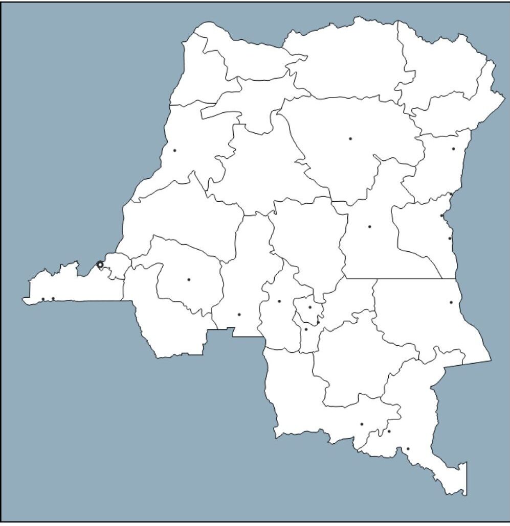 Blank Map of Congo