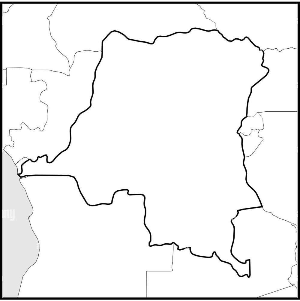 Outline Map of Congo