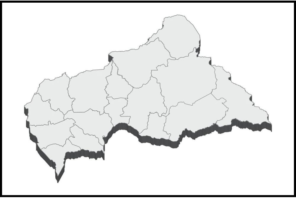 Blank Map of Central African Republic